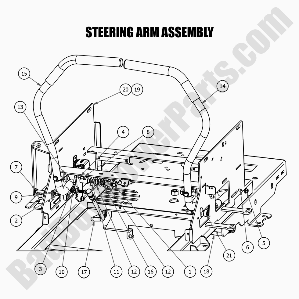 2021 MZ & MZ Magnum Steering Arm Assembly